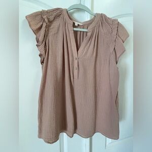 Pink BOHO Cotton Top